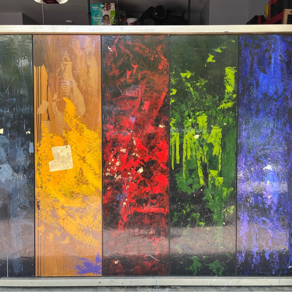 multi colored painting